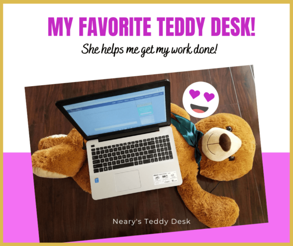 Minimalist Teddy Desk Productivity